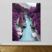 Tela Decorativa Multicolor 100x140 cm com Moldura de Madeira (Espessura 3–4 cm)