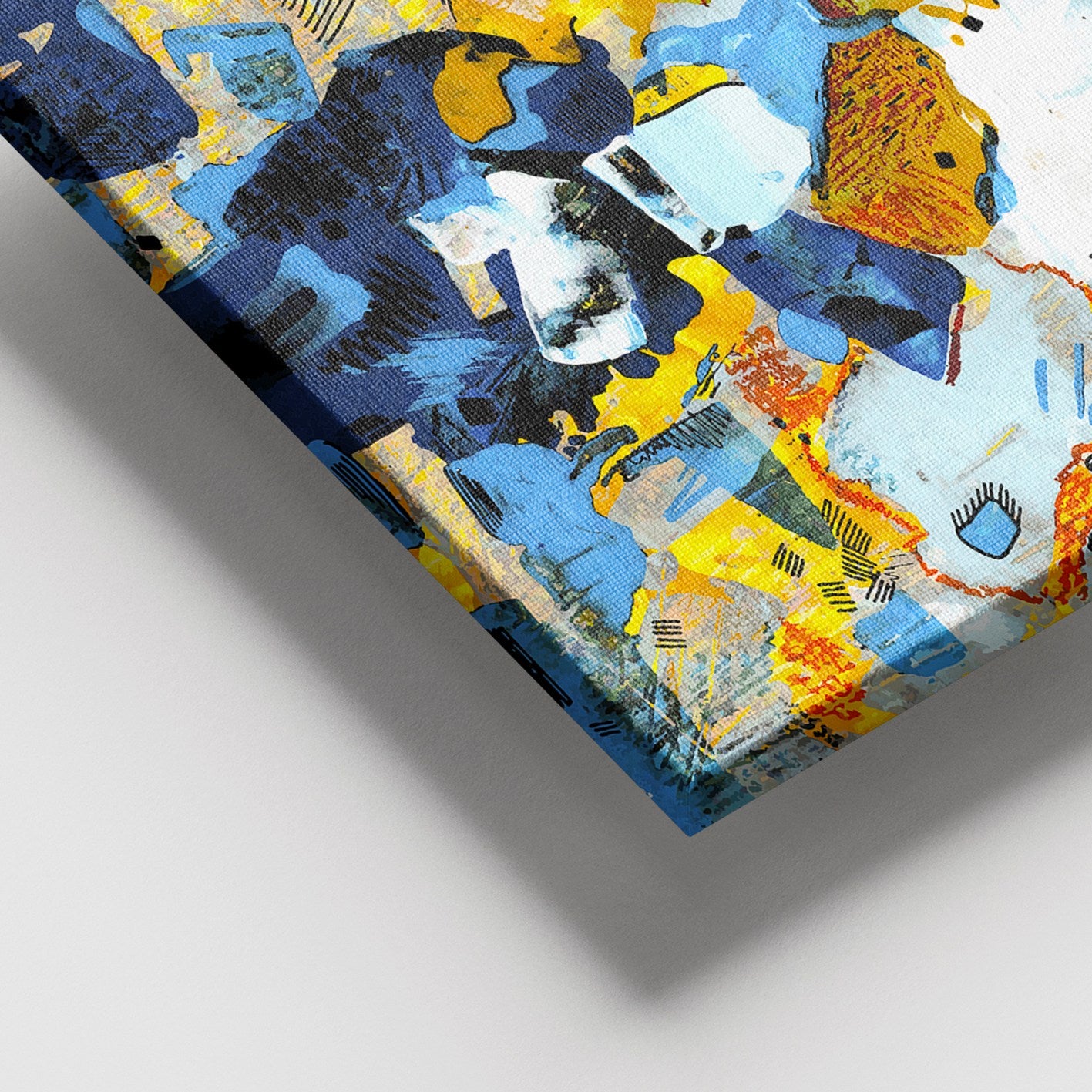 Quadro em Tela Decorativa Multicolor 100x140 cm – 100% Tela com Moldura 100% Madeira (3–4 cm)