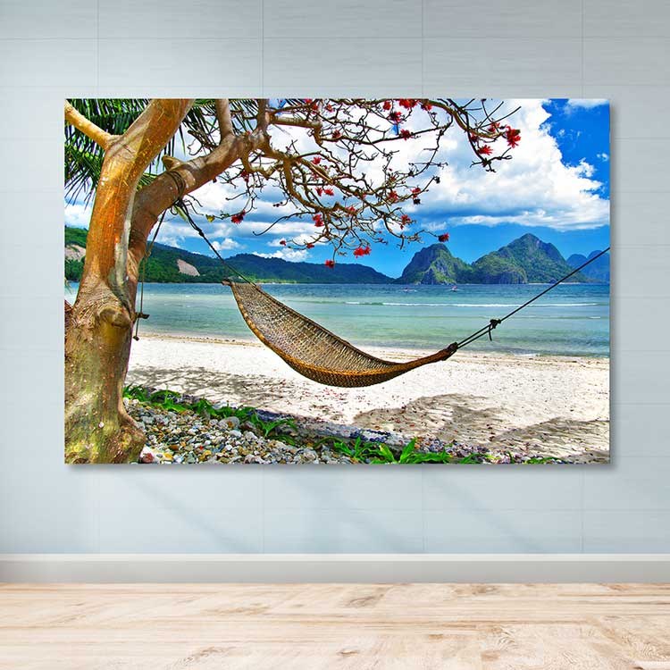 Quadro Decorativo em Tela (Canvas) Multicolor 100 x 140 cm com Moldura de Madeira (3–4 cm)