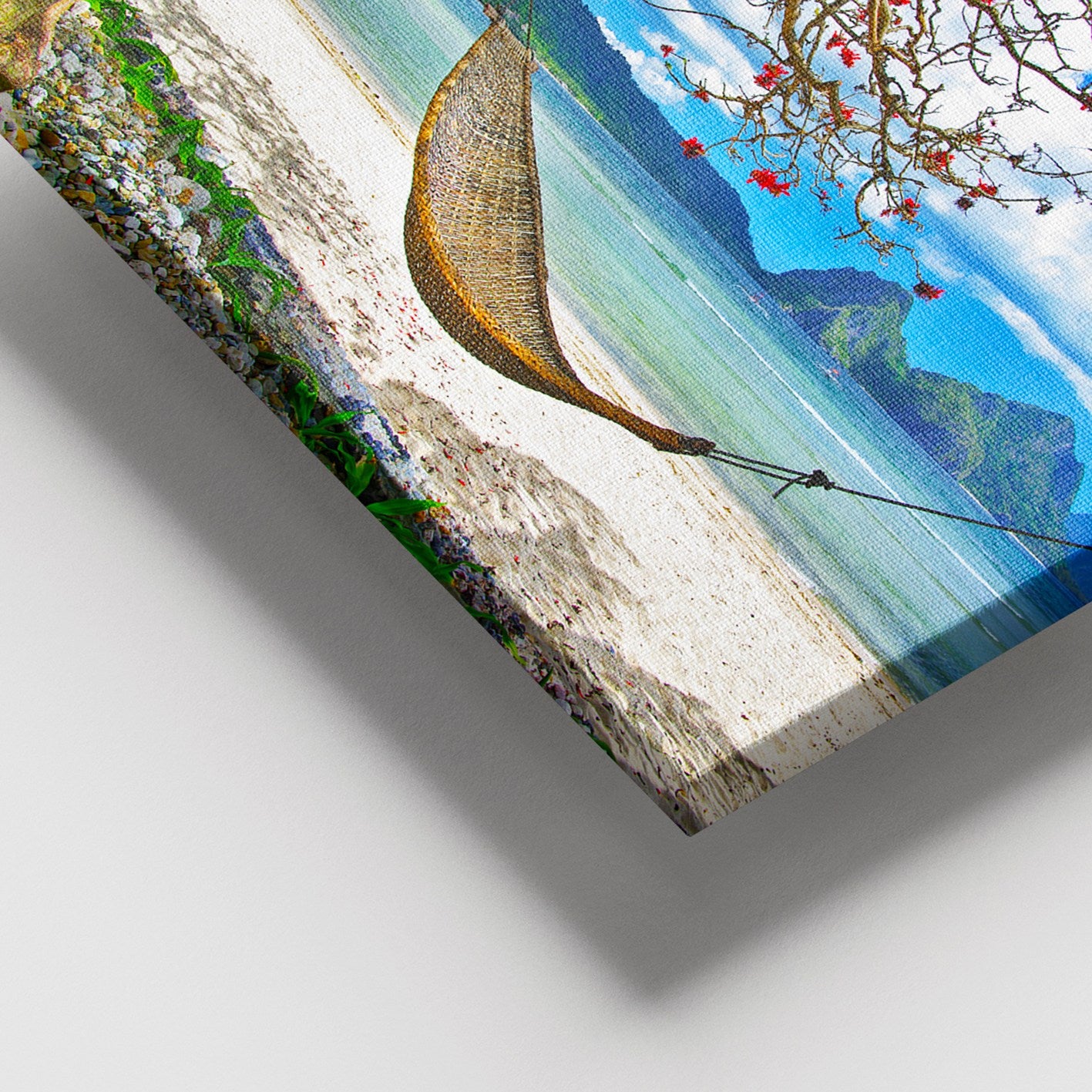 Quadro Decorativo em Tela (Canvas) Multicolor 100 x 140 cm com Moldura de Madeira (3–4 cm)