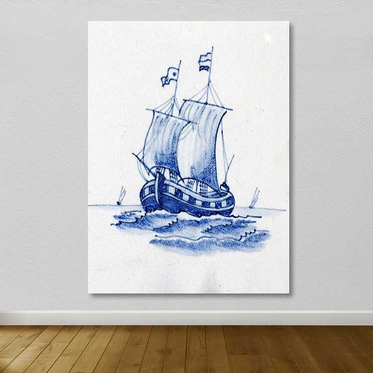 Tela Decorativa Multicolor 100x140 cm – 100% Canvas, Moldura de Madeira (3–4 cm)