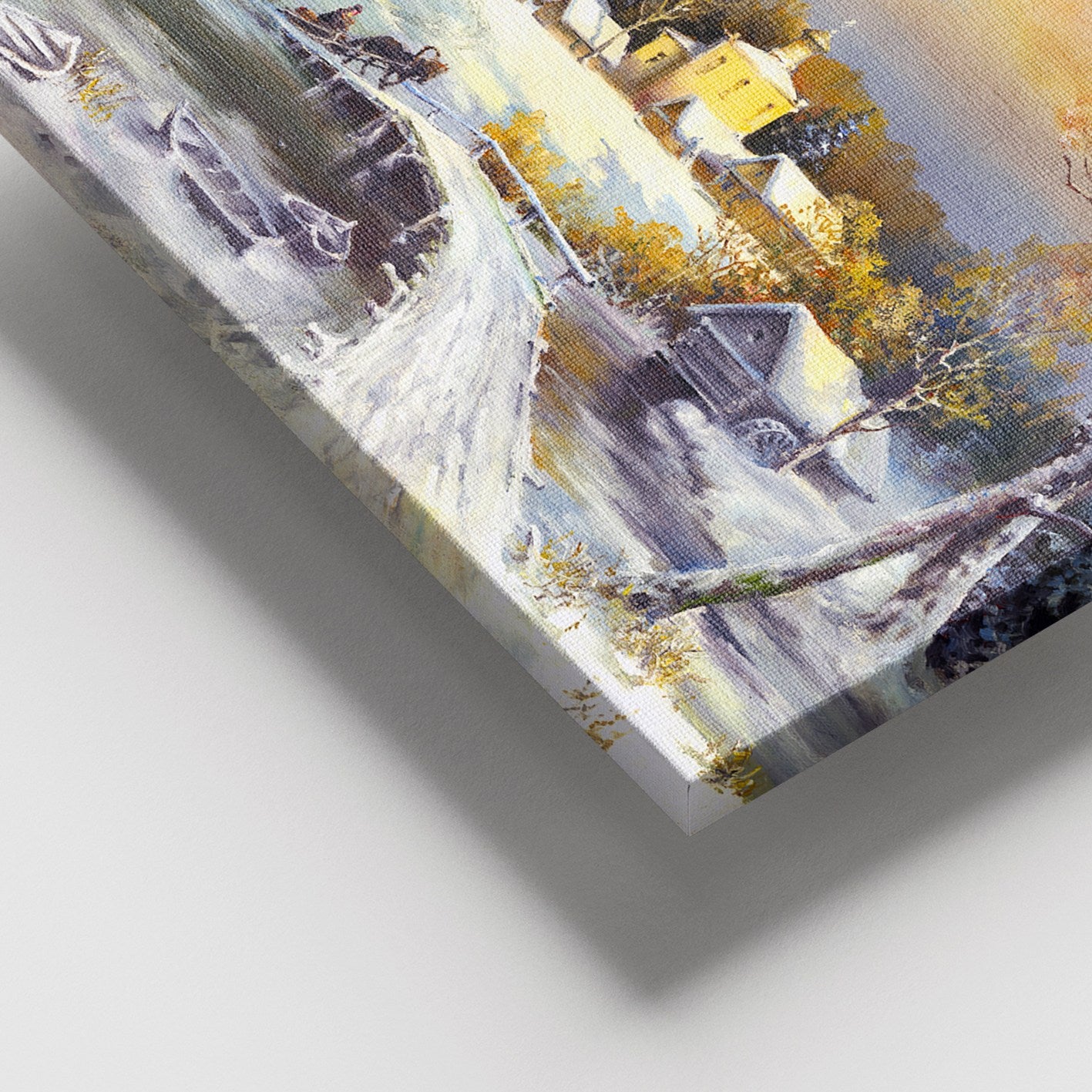 Tela Decorativa Multicolorida 100x140 cm com Moldura em Madeira (3–4 cm) – 100% Canvas