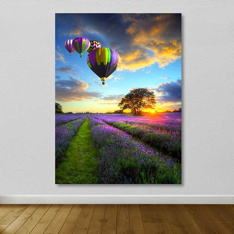 Quadro Decorativo em Tela Canvas Multicolor 100x140 cm com Moldura de Madeira (3–4 cm)