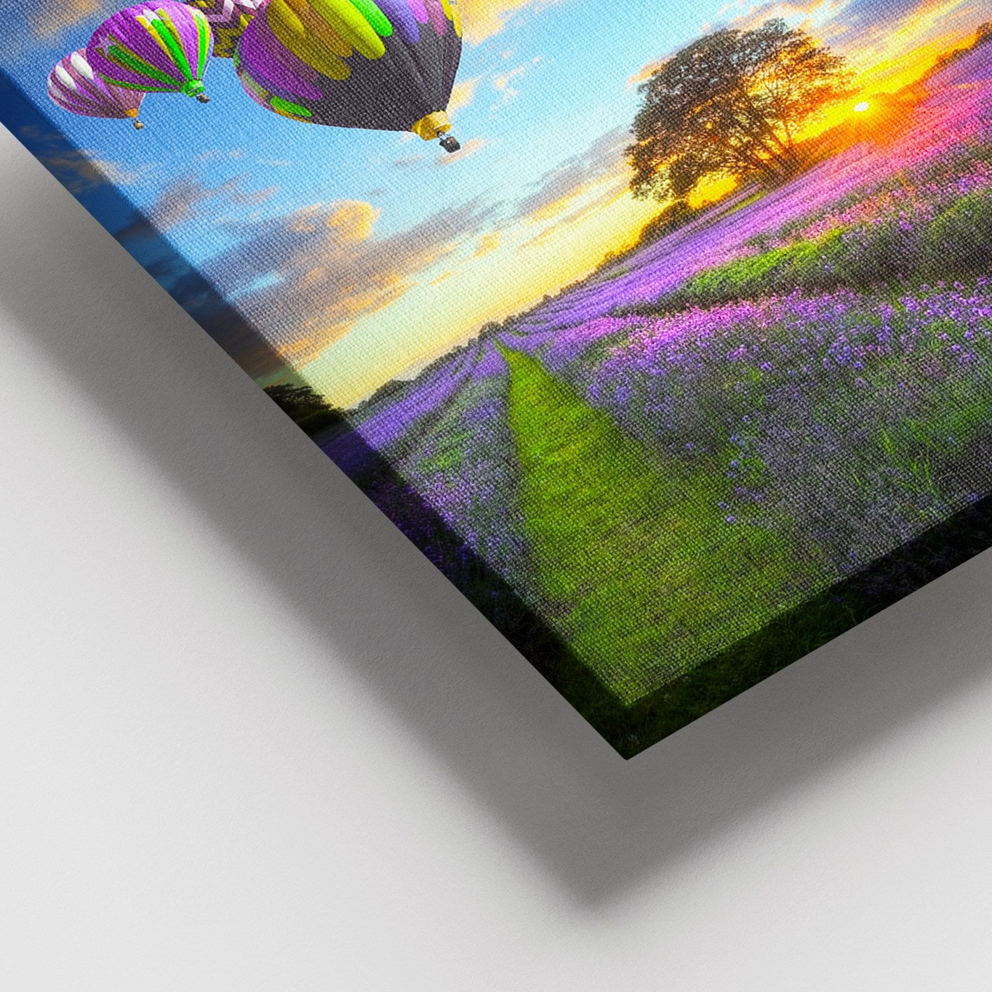 Quadro Decorativo em Tela Canvas Multicolor 100x140 cm com Moldura de Madeira (3–4 cm)