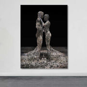 Quadro Decorativo em Tela 100% Canvas Multicolor com Moldura de Madeira (3–4 cm) – 100 x 140 cm