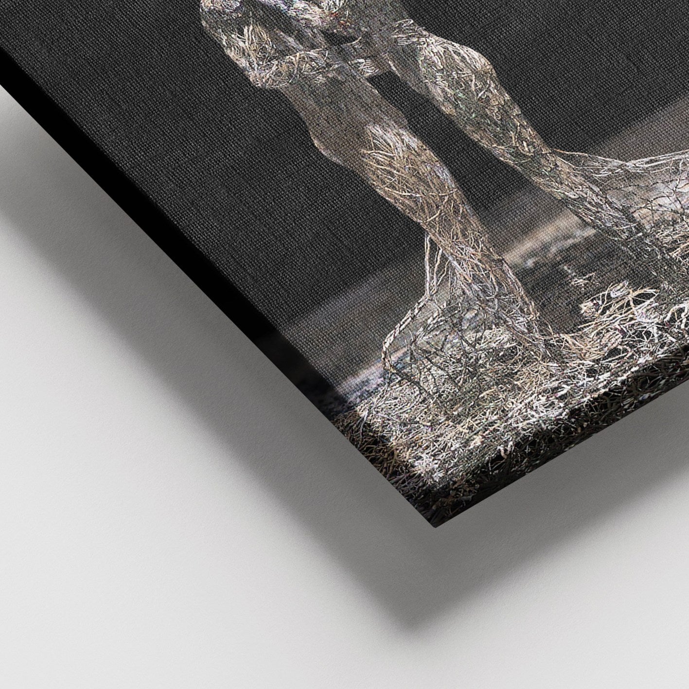 Quadro Decorativo em Tela 100% Canvas Multicolor com Moldura de Madeira (3–4 cm) – 100 x 140 cm