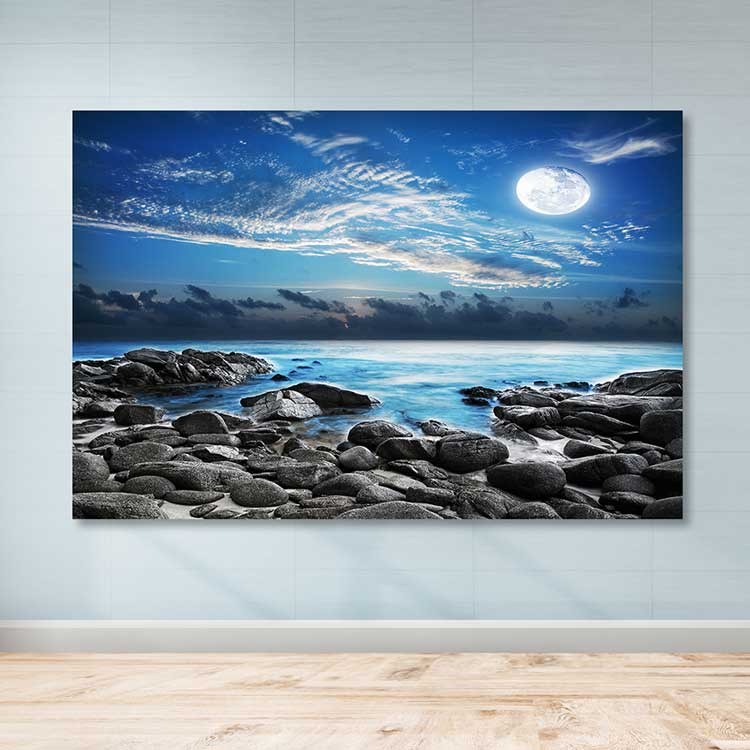 Quadro em Tela Decorativa Multicolor 100x140 cm – 100% Canvas com Moldura em Madeira (3–4 cm)