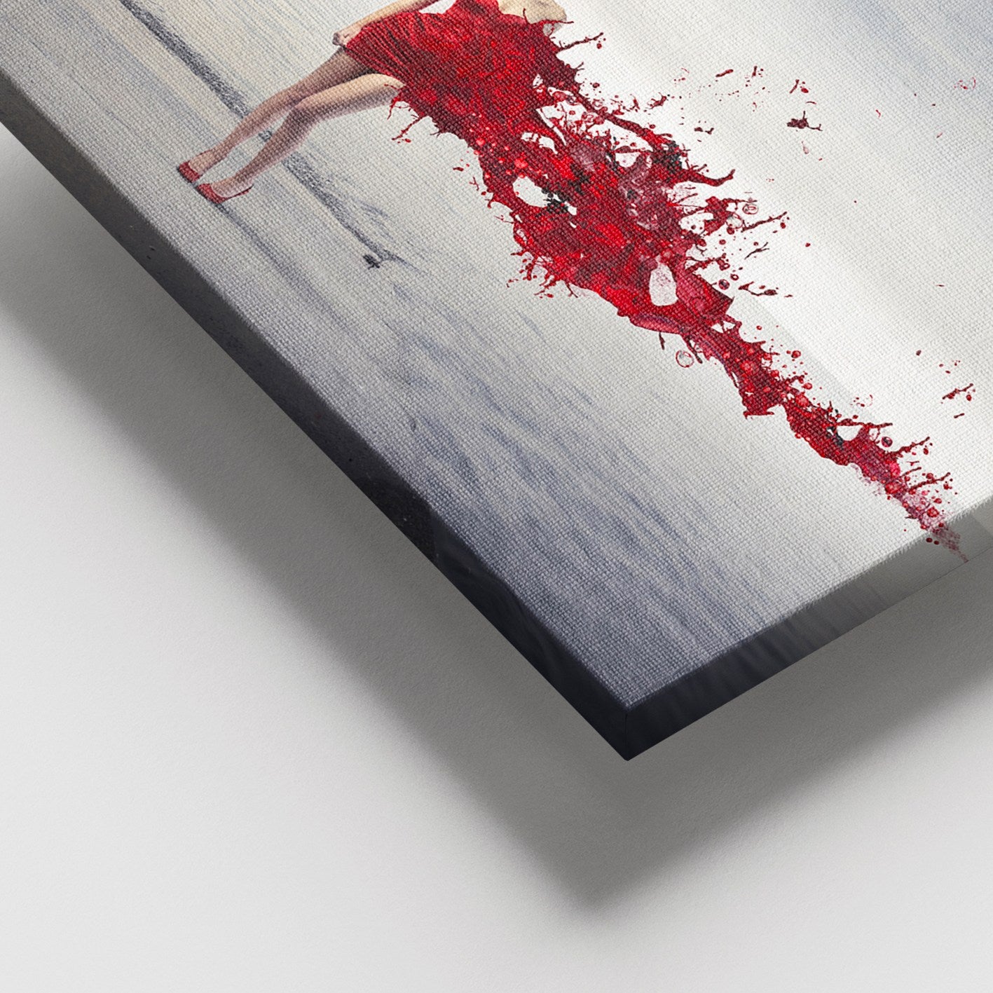 Tela Decorativa Multicolorida 100x140 cm com Moldura de Madeira (3–4 cm) – 100% Canvas