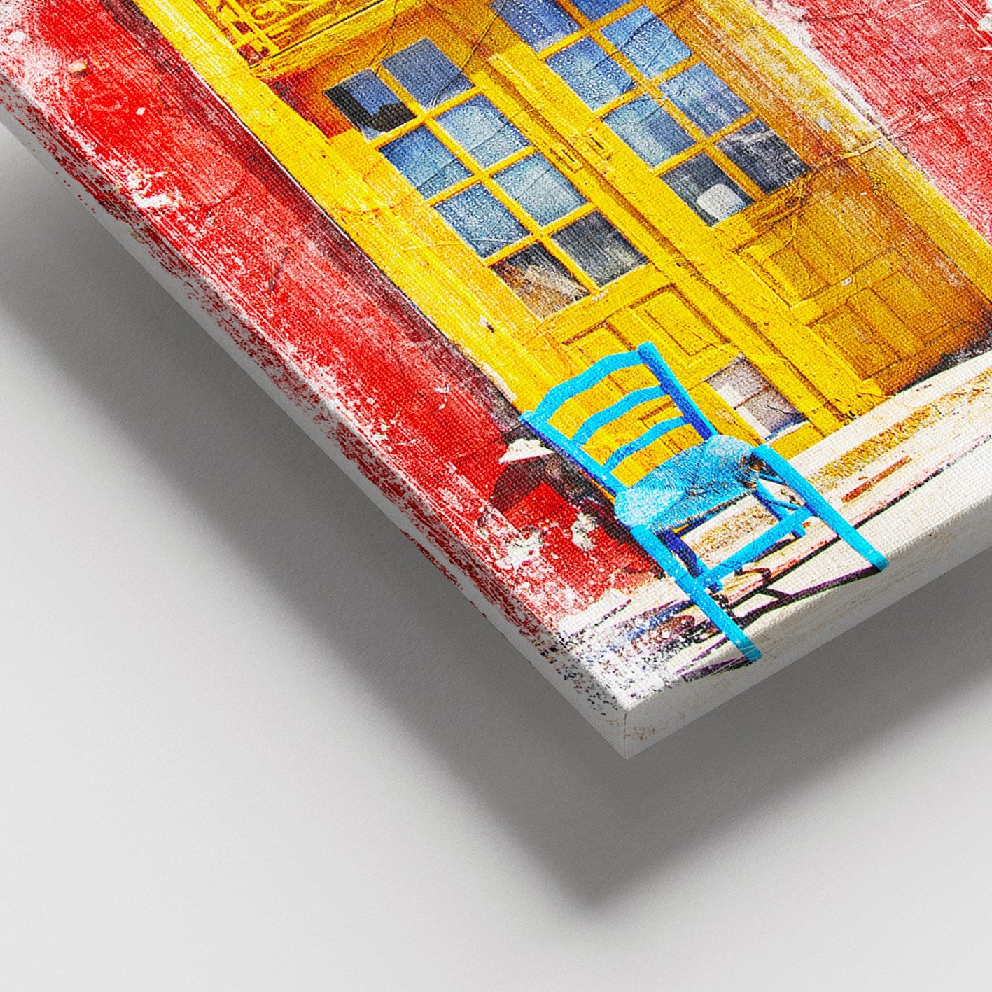 Tela Decorativa Multicolor 100x140 cm em 100% Tela com Moldura de Madeira 3–4 cm – DEV03550100140