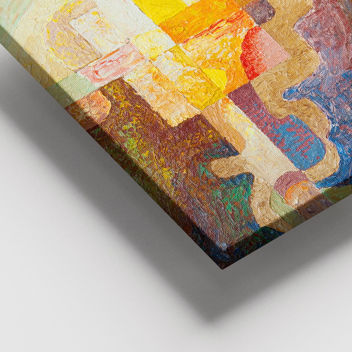 Tela Decorativa Multicolor em Canvas 100x140 cm com Moldura de Madeira (3–4 cm)