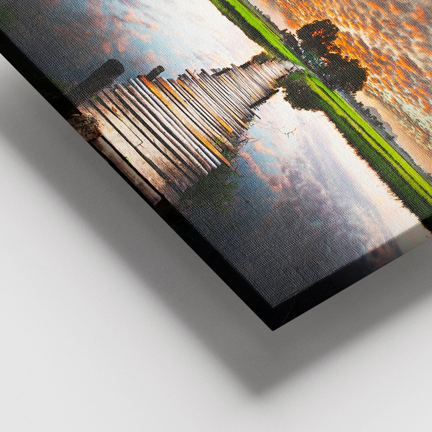 Tela Decorativa em Canvas 100% Multicolor com Moldura de Madeira 100x140 cm