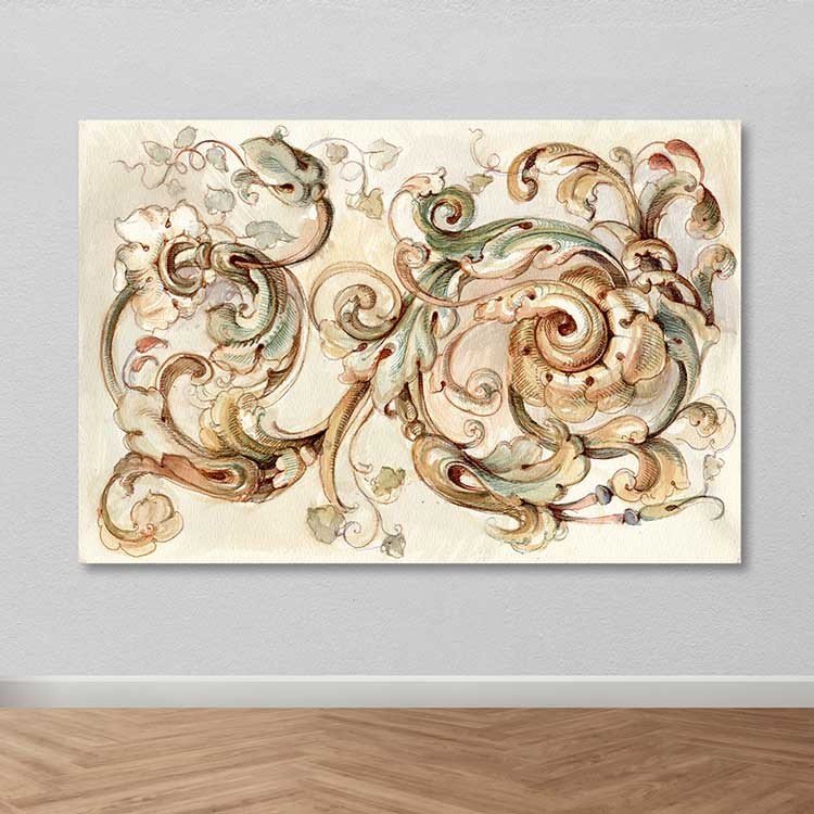 Quadro em Tela 100% Canvas Multicolor 100x140 cm com Moldura de Madeira (3–4 cm)