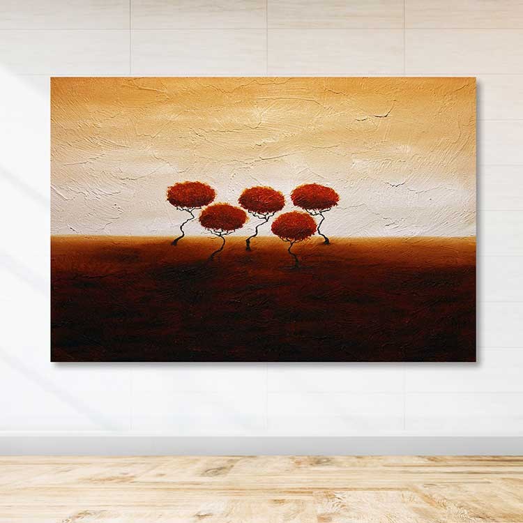 Tela Decorativa Multicolor em Canvas 100% 100x140 cm com Moldura de Madeira (3–4 cm)