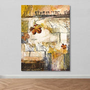 Quadro em Tela Decorativa Multicolor 100x140 cm com Moldura de Madeira (3–4 cm) – 100% Canvas