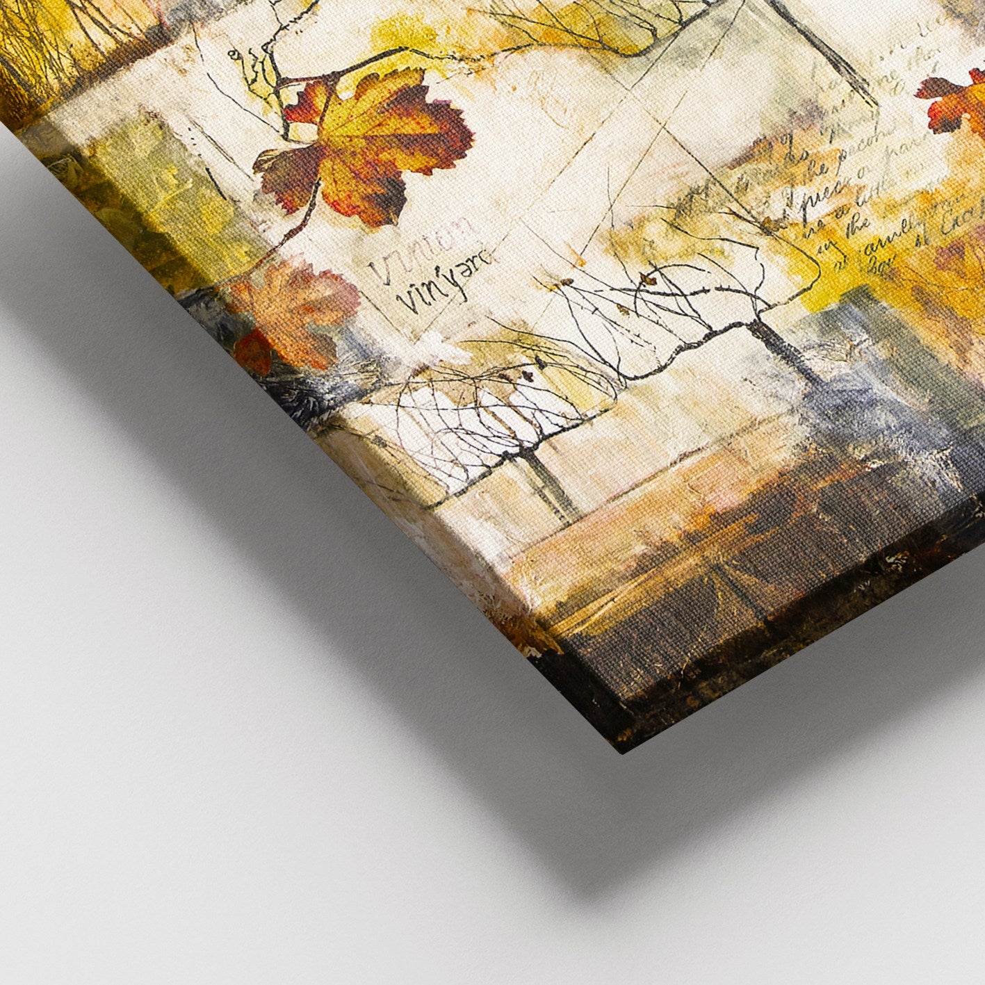 Quadro em Tela Decorativa Multicolor 100x140 cm com Moldura de Madeira (3–4 cm) – 100% Canvas