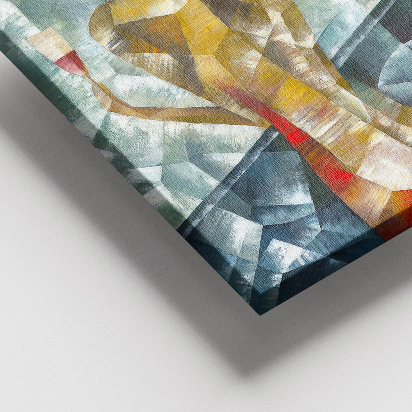 Quadro Decorativo em Tela 100x140 cm Multicolor com Moldura de Madeira (3–4 cm) – DEV03568100140