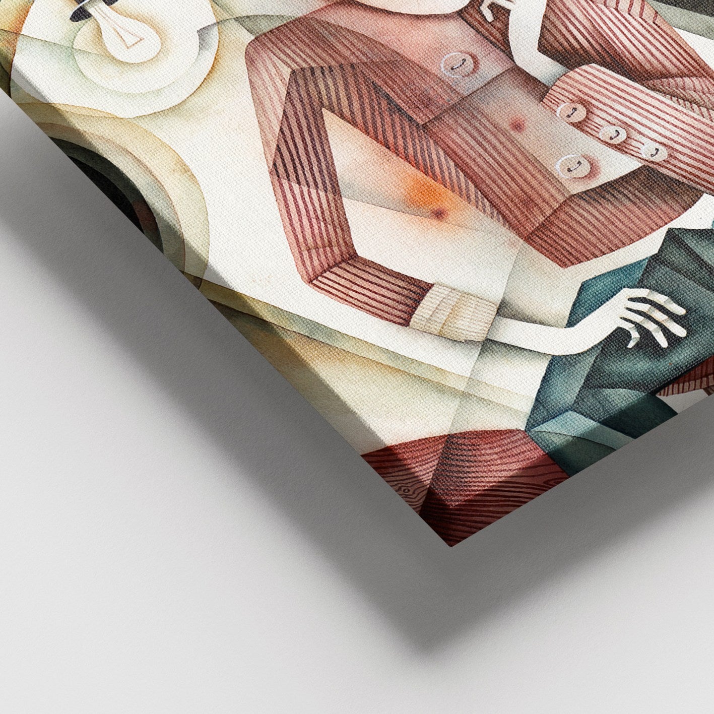 Tela Decorativa em Canvas 100% Multicolor com Moldura de Madeira (3–4 cm), 100 x 140 cm