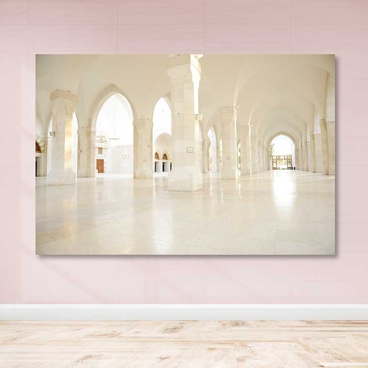 Quadro Decorativo em Tela Multicolor 100x140 cm com Moldura de Madeira (3-4 cm)