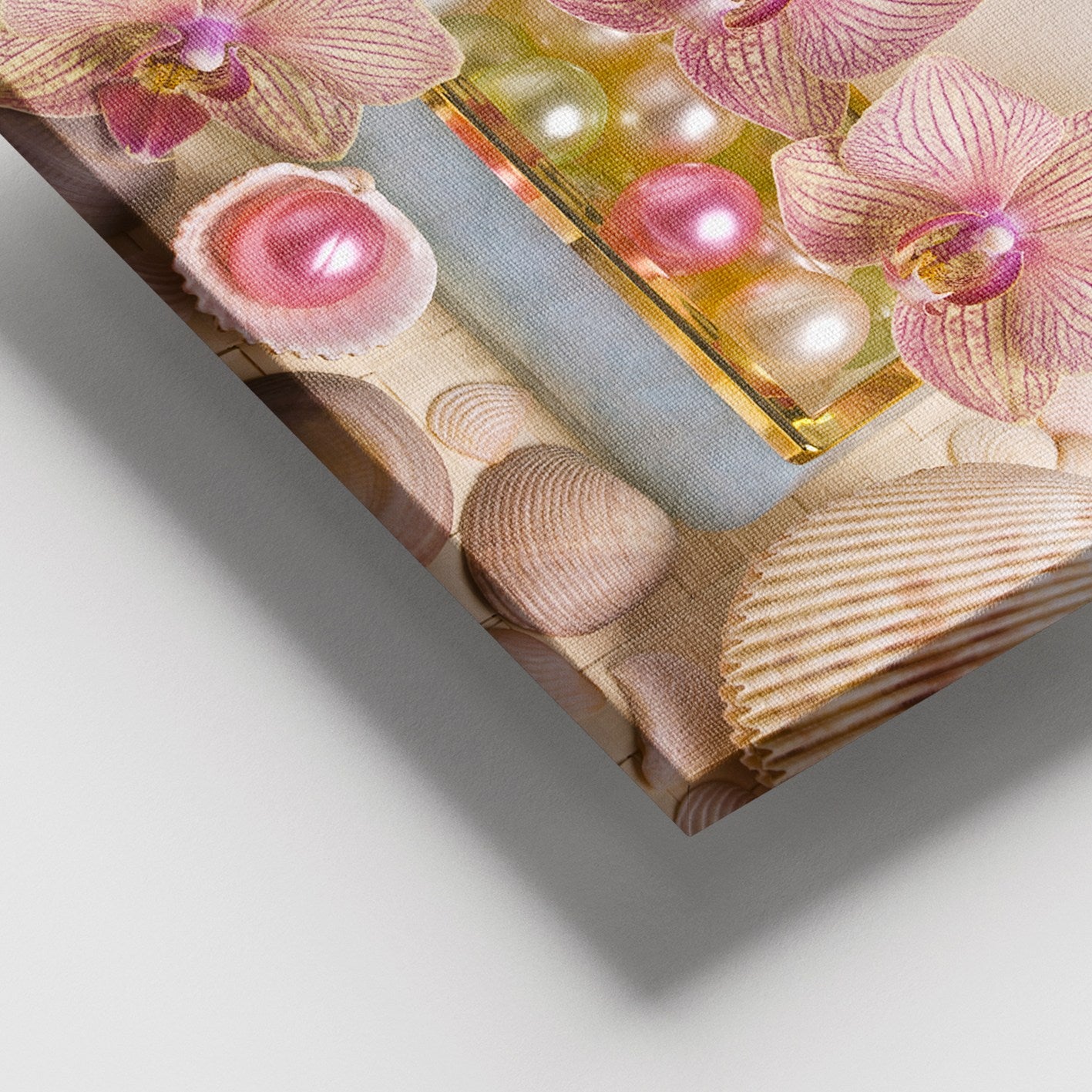 Quadro em Tela Decorativo Multicolor 100 x 140 cm com Moldura de Madeira (3–4 cm)