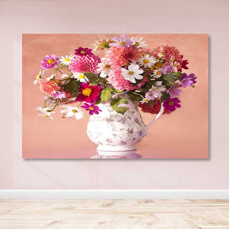 Quadro em Tela Decorativo Multicolor 100x140 cm, Moldura de Madeira (3–4 cm), 100% Canvas