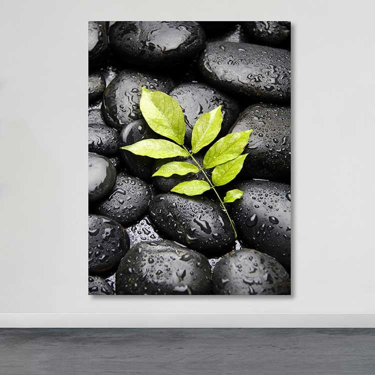 Quadro em Tela Decorativa Multicolor 100% Canvas 100x140 cm com Moldura de Madeira (3–4 cm)