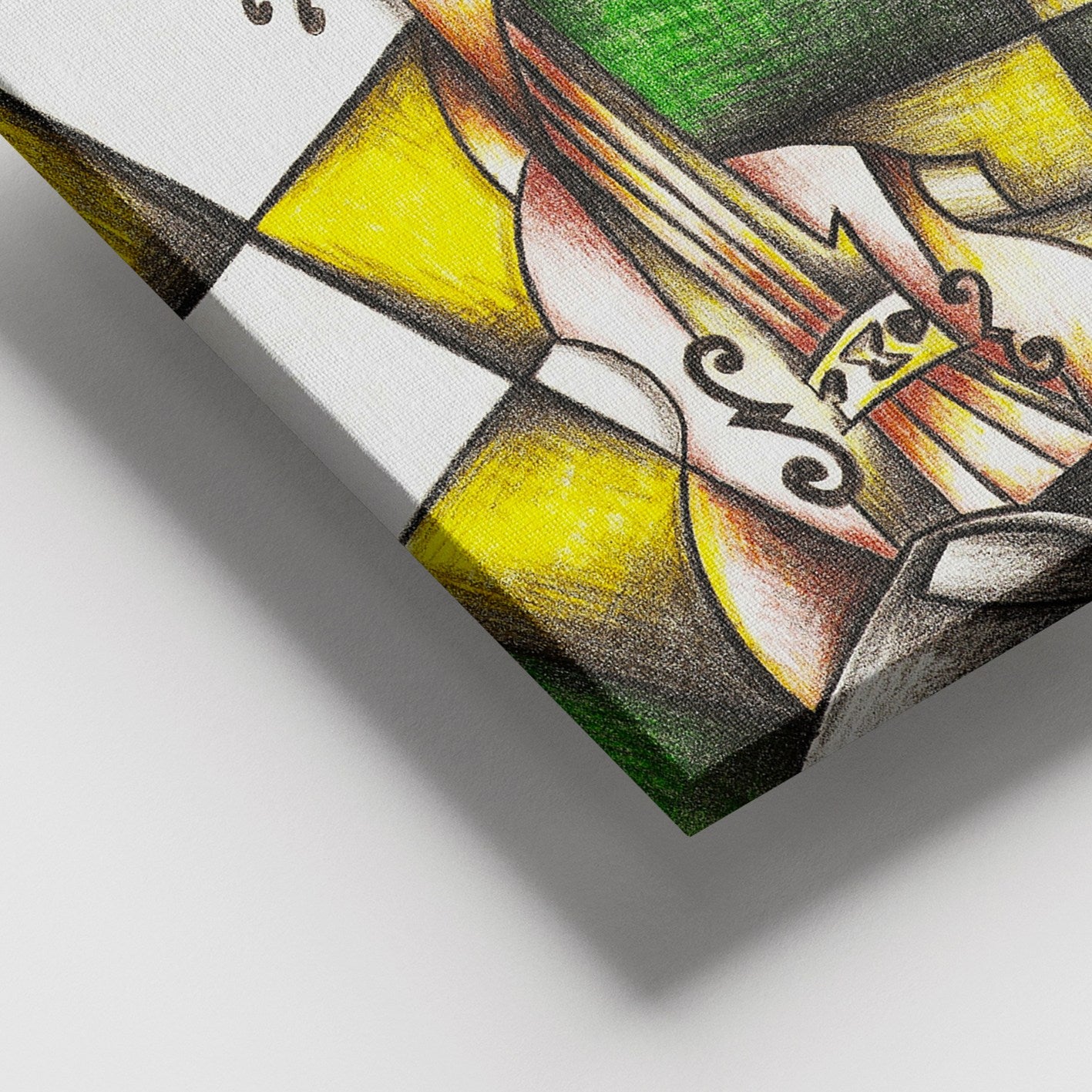 Quadro Decorativo em Tela Multicolor 100x140 cm — 100% Lona, Moldura de Madeira (3–4 cm)