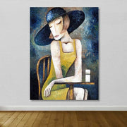 Tela Decorativa em Canvas 100% com Moldura de Madeira (3–4 cm), 100x140 cm – Multicolorido | DEV03584100140