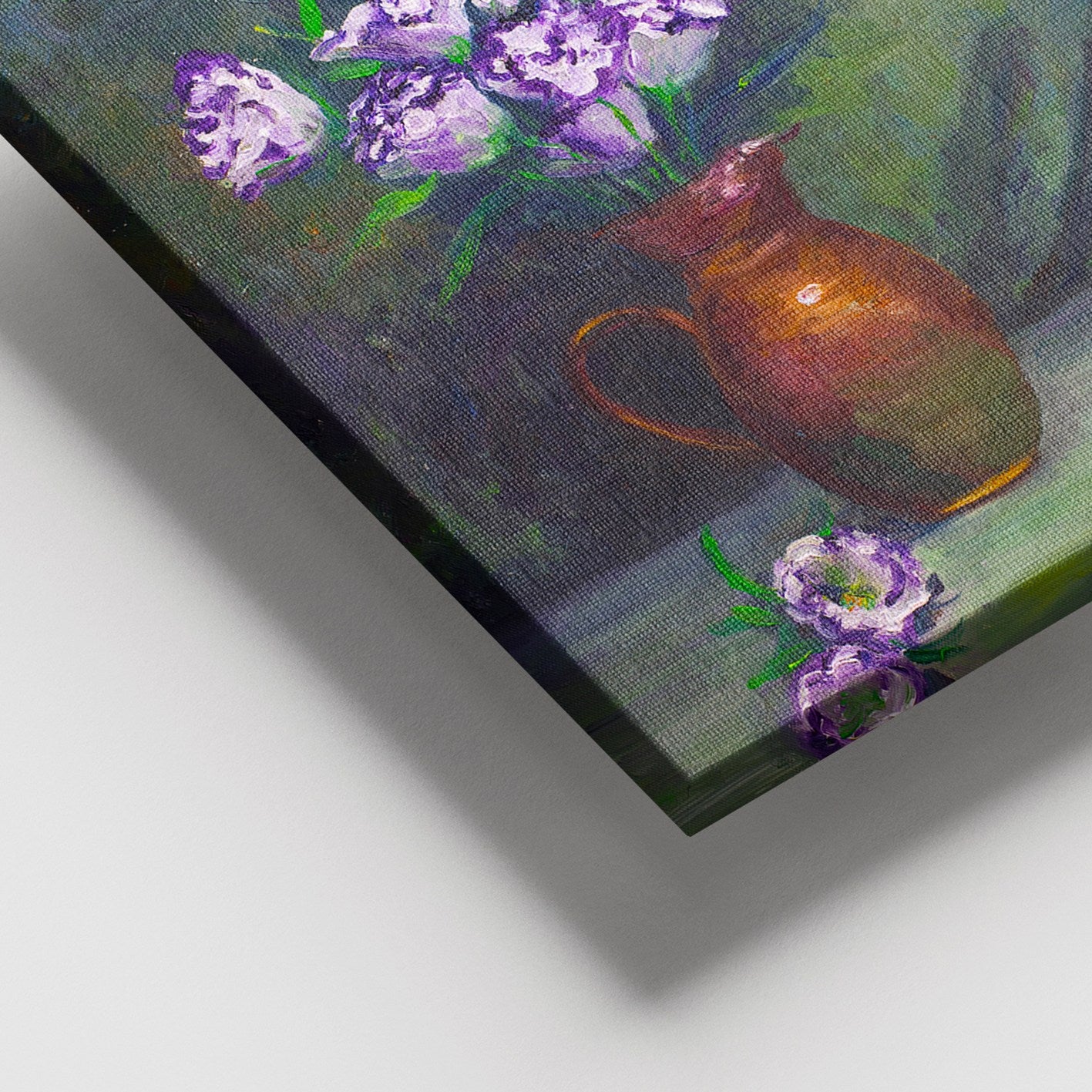 Quadro em Tela Decorativo Multicolor 100x140 cm com Moldura de Madeira (3–4 cm)