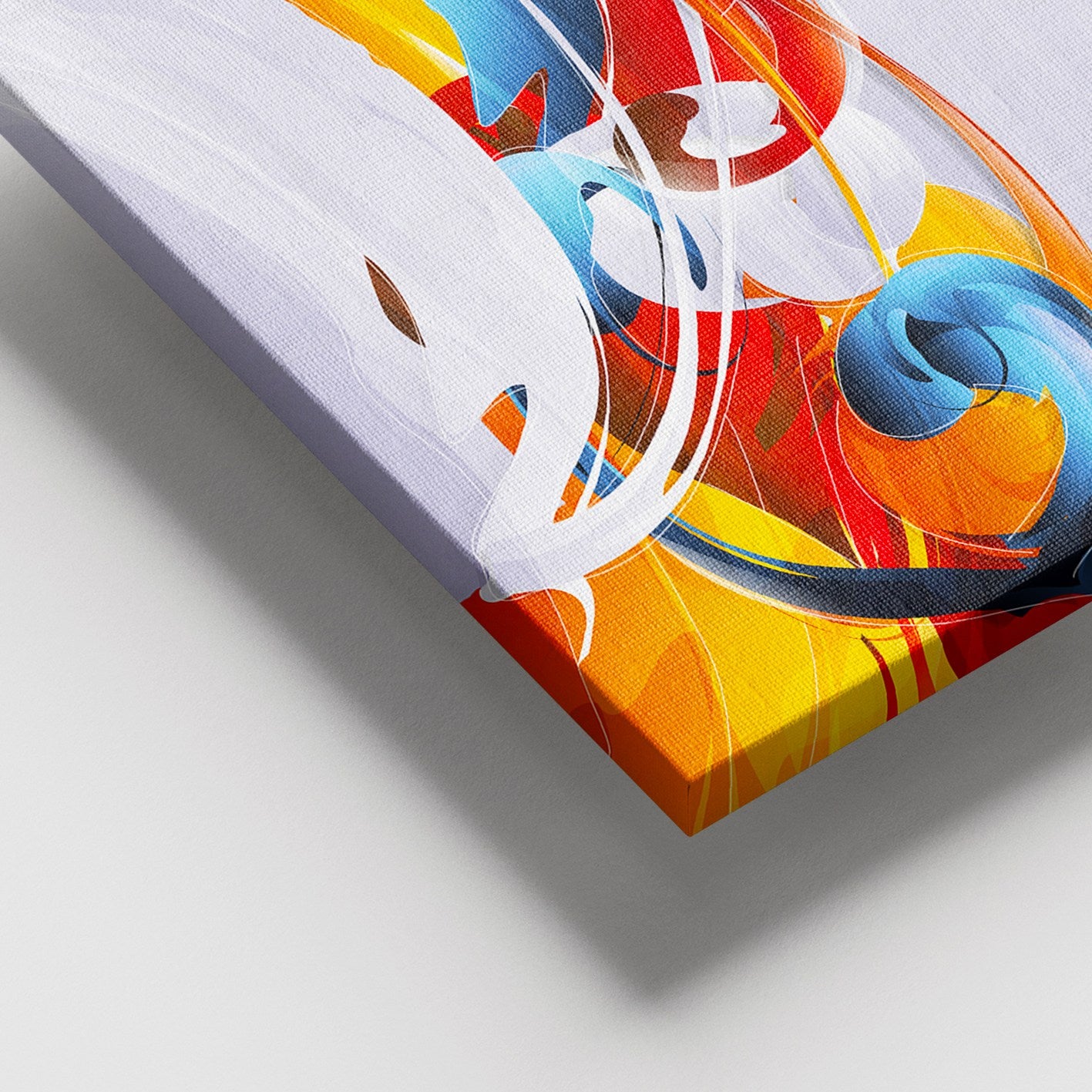 Tela Decorativa em 100% Canvas Multicolor 100 x 140 cm com Moldura de Madeira (3–4 cm)