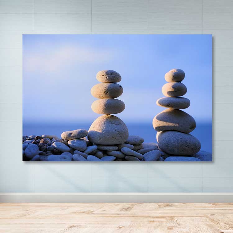 Tela Decorativa em Canvas Multicolor com Moldura de Madeira (3–4 cm) 100x140 cm