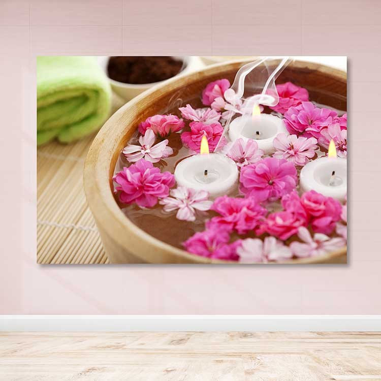 Tela Decorativa Multicolor 100x140 cm com Moldura de Madeira (3–4 cm) – 100% Canvas