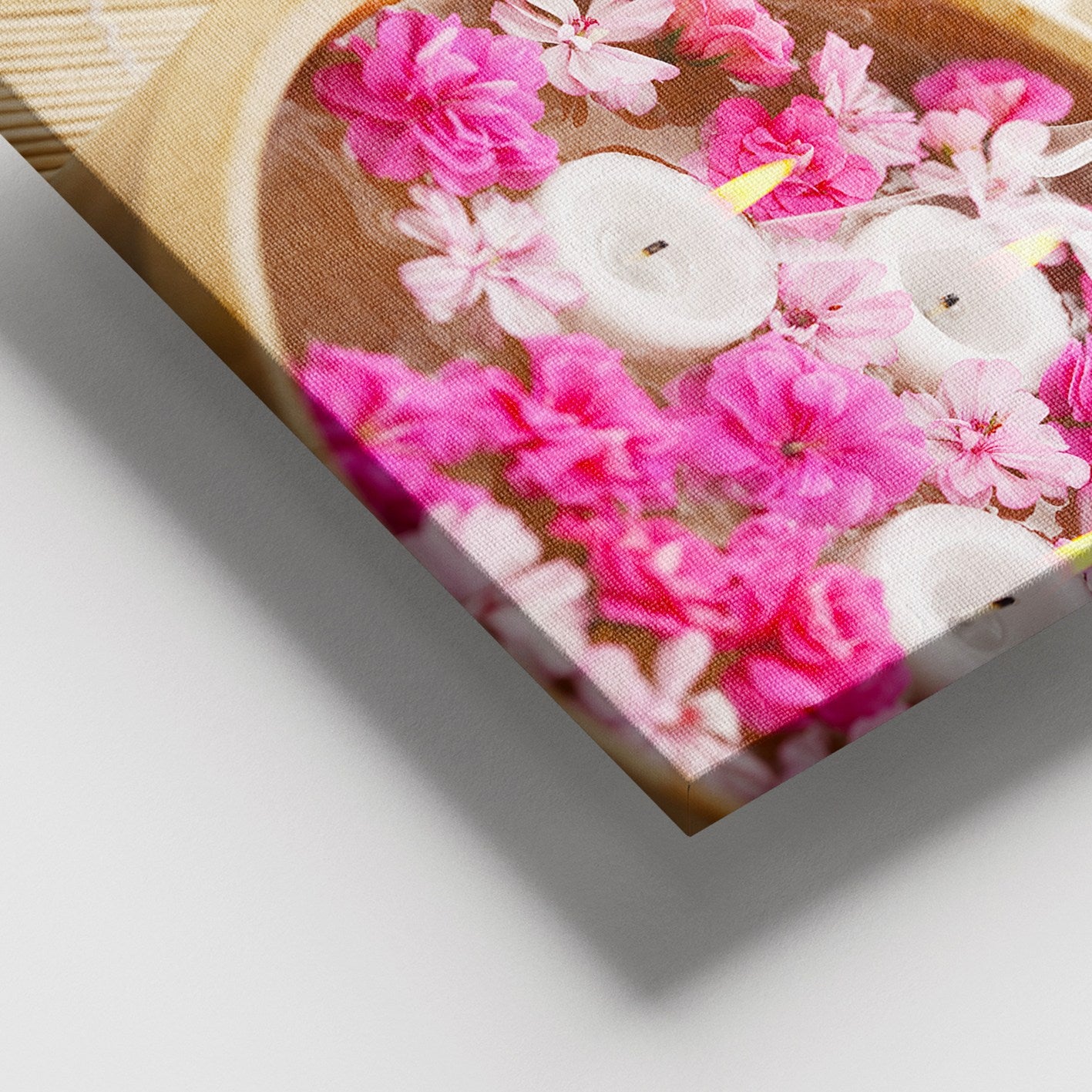 Tela Decorativa Multicolor 100x140 cm com Moldura de Madeira (3–4 cm) – 100% Canvas