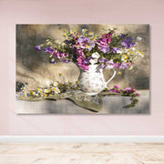 Quadro em Tela Decorativa Multicolor, Moldura de Madeira, 100x140 cm