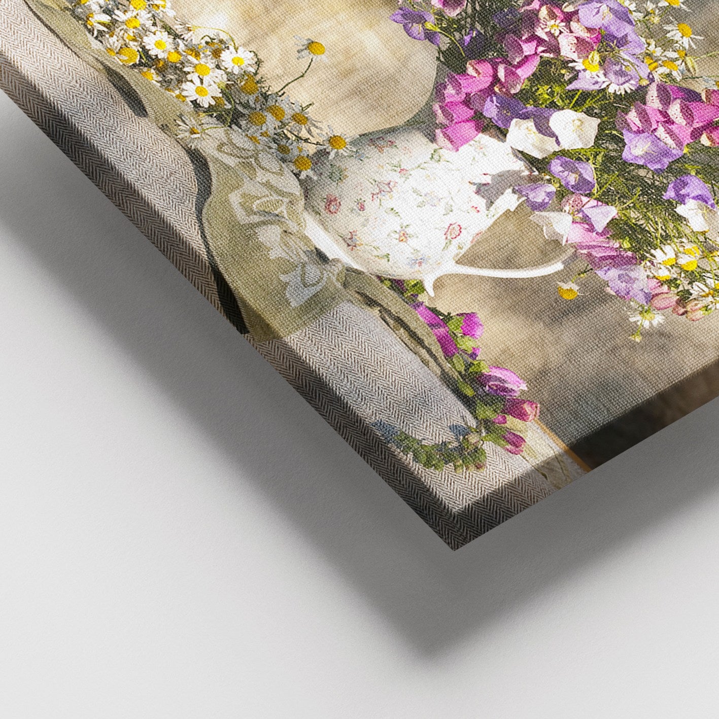 Quadro em Tela Decorativa Multicolor, Moldura de Madeira, 100x140 cm