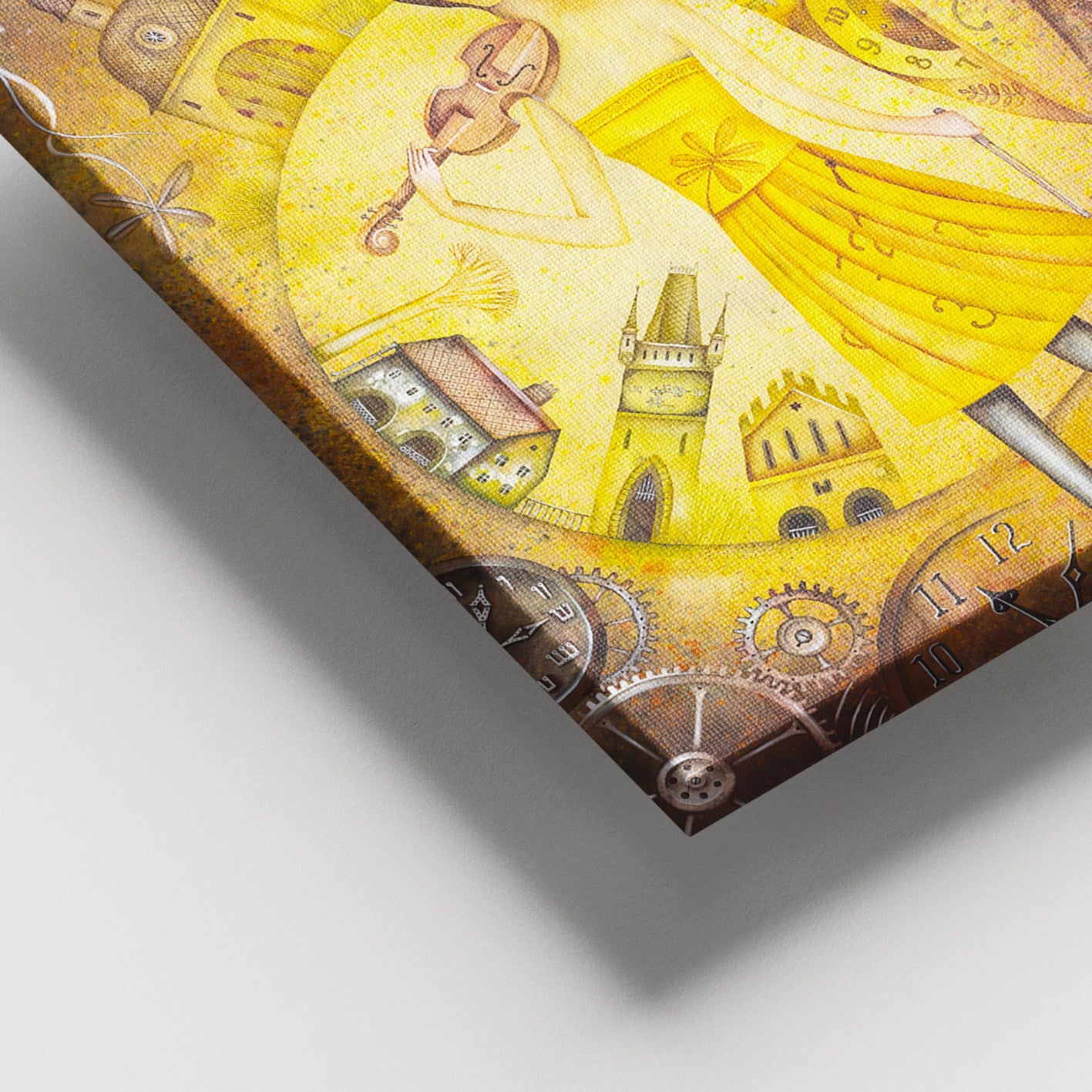 Tela Decorativa Multicolor 100x140 cm, 100% Canvas, Moldura de Madeira 3–4 cm, 3,8 kg