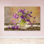 Tela Decorativa Multicolor 100% Lona com Moldura de Madeira (3–4 cm), 100 x 140 cm