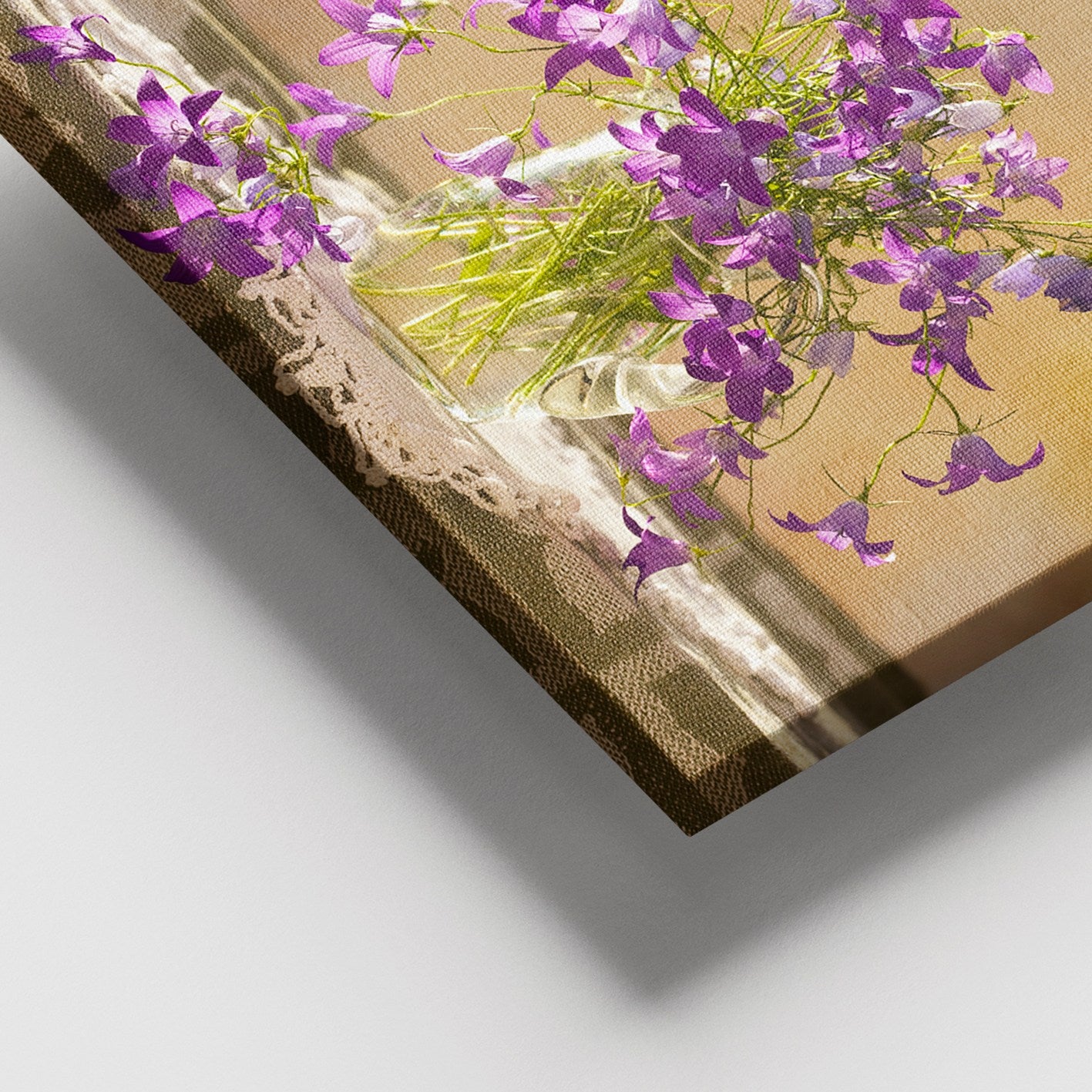 Tela Decorativa Multicolor 100% Lona com Moldura de Madeira (3–4 cm), 100 x 140 cm