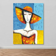 Tela Decorativa Multicolor 100% Canvas com Moldura de Madeira (3–4 cm), 100 x 140 cm