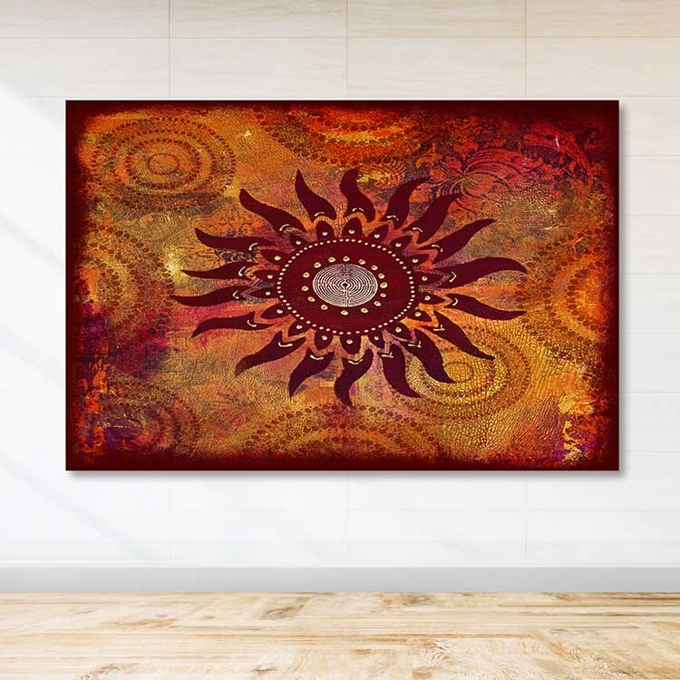 Quadro em Tela Canvas 100% Multicolor 100 x 140 cm com Moldura de Madeira (3–4 cm)