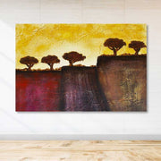 Quadro em Tela Canvas Multicolor 100x140 cm com Moldura de Madeira (3–4 cm)