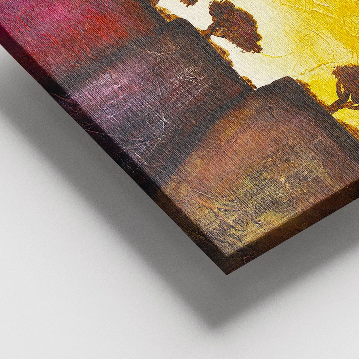 Quadro em Tela Canvas Multicolor 100x140 cm com Moldura de Madeira (3–4 cm)