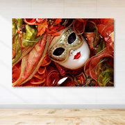 Quadro em Tela Decorativa Multicolor com Moldura de Madeira (100 x 140 cm)