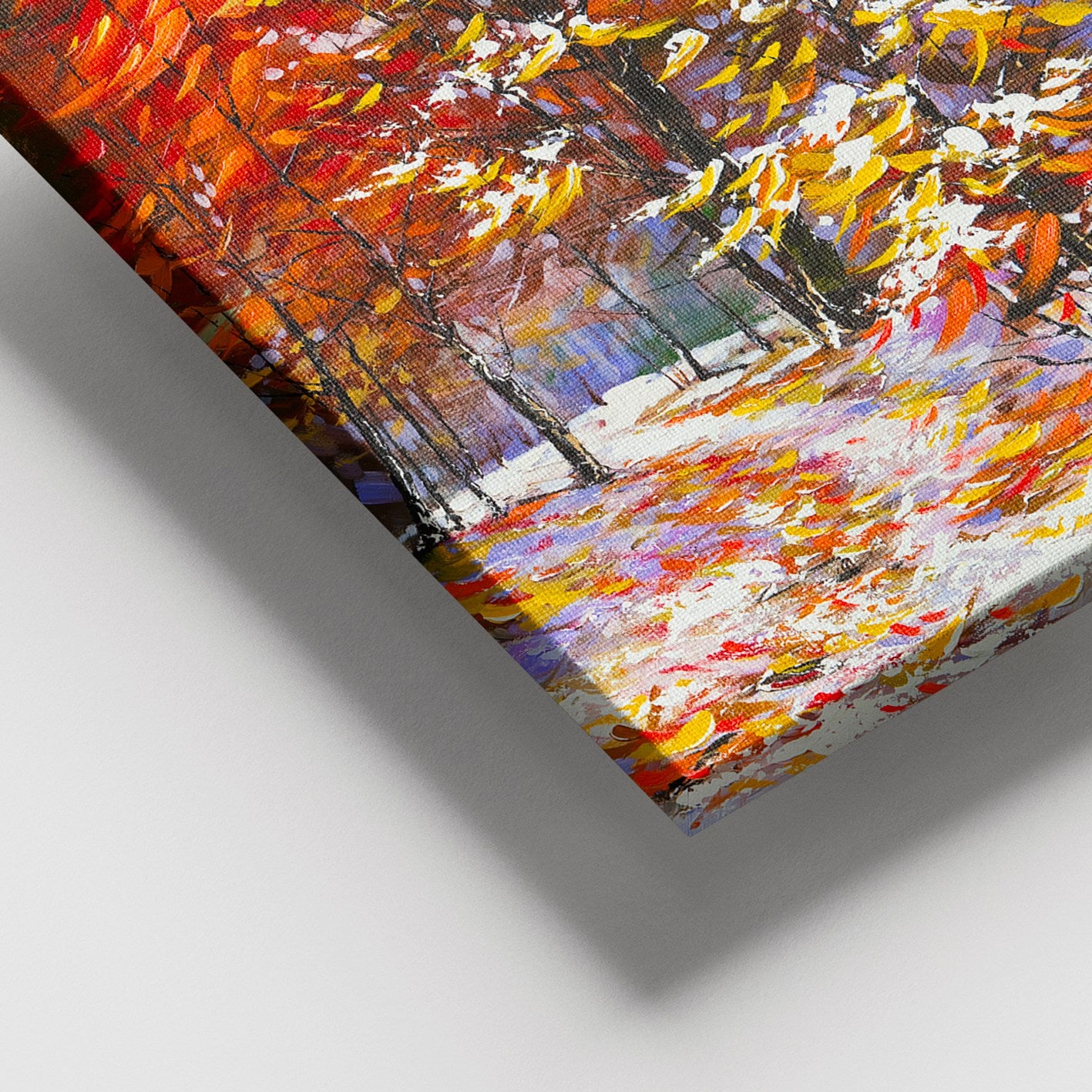 Quadro em Tela Decorativa Multicolor 100x140 cm com Moldura de Madeira (3–4 cm) – 100% Canvas