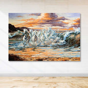 Tela Decorativa Multicolor 100% Canvas com Moldura de Madeira (3-4 cm) 100 x 140 cm