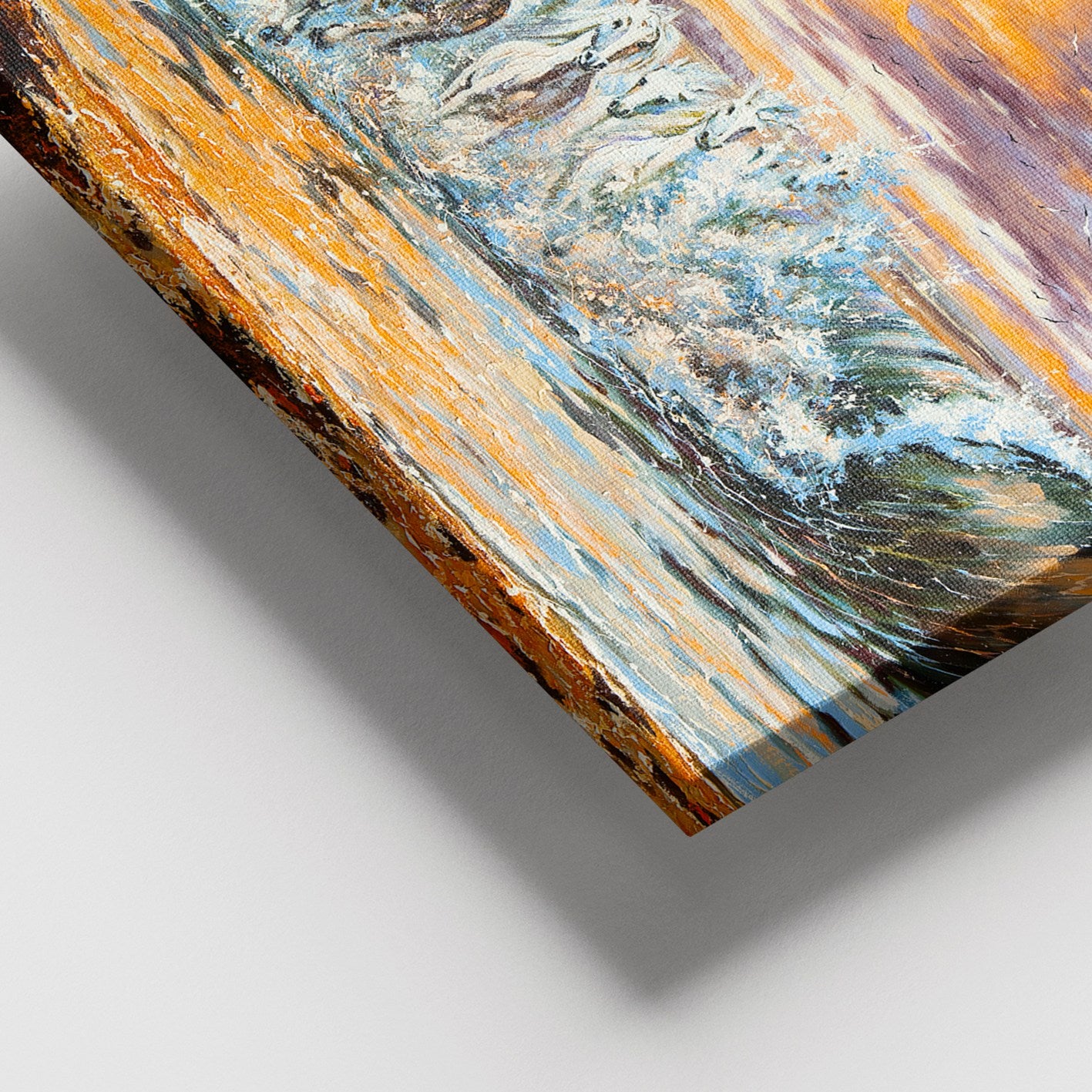 Tela Decorativa Multicolor 100% Canvas com Moldura de Madeira (3-4 cm) 100 x 140 cm