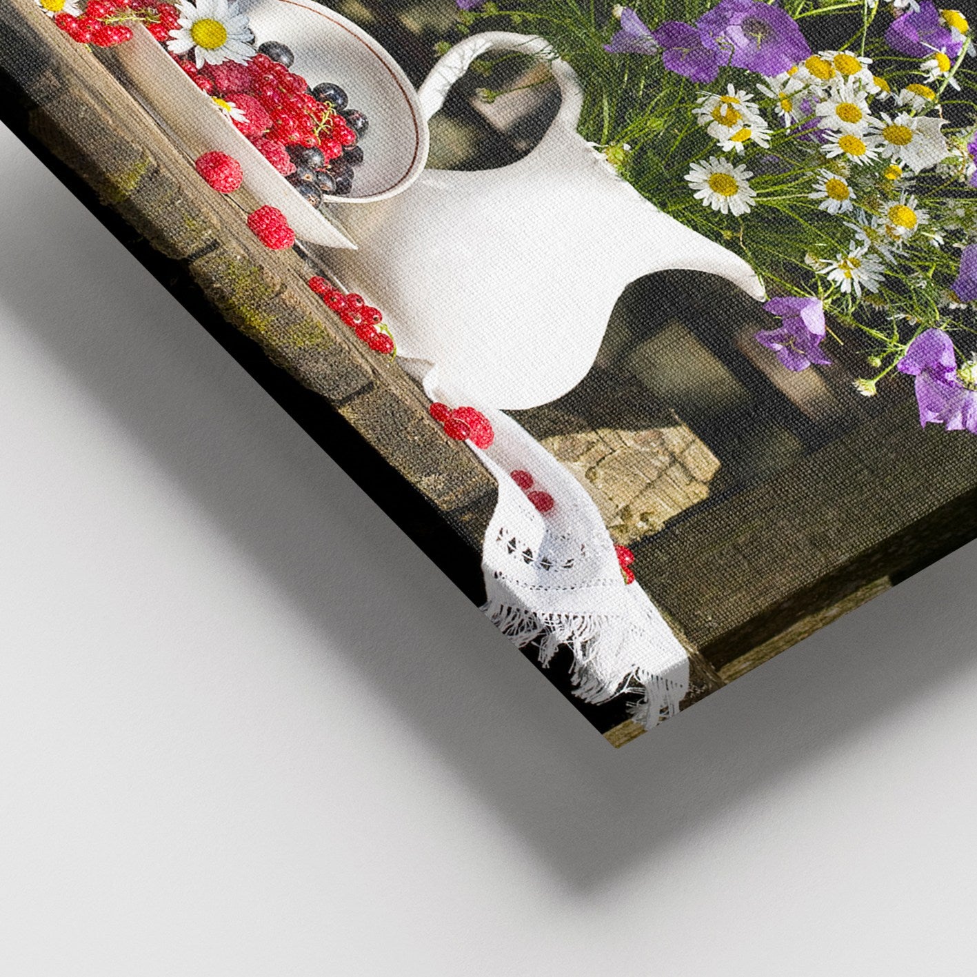 Quadro em Tela 100% Canvas Multicolor 100x140 cm com Moldura 100% Madeira (3–4 cm)