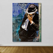 Quadro em Tela 100% Canvas Multicolor com Moldura de Madeira (3–4 cm), 100x140 cm