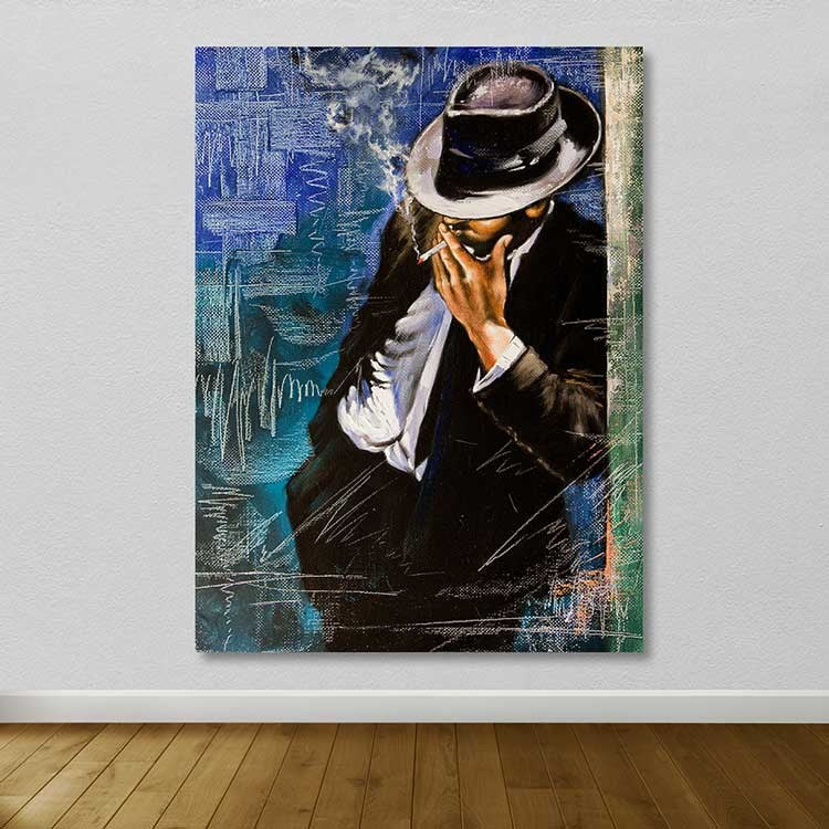 Quadro em Tela 100% Canvas Multicolor com Moldura de Madeira (3–4 cm), 100x140 cm