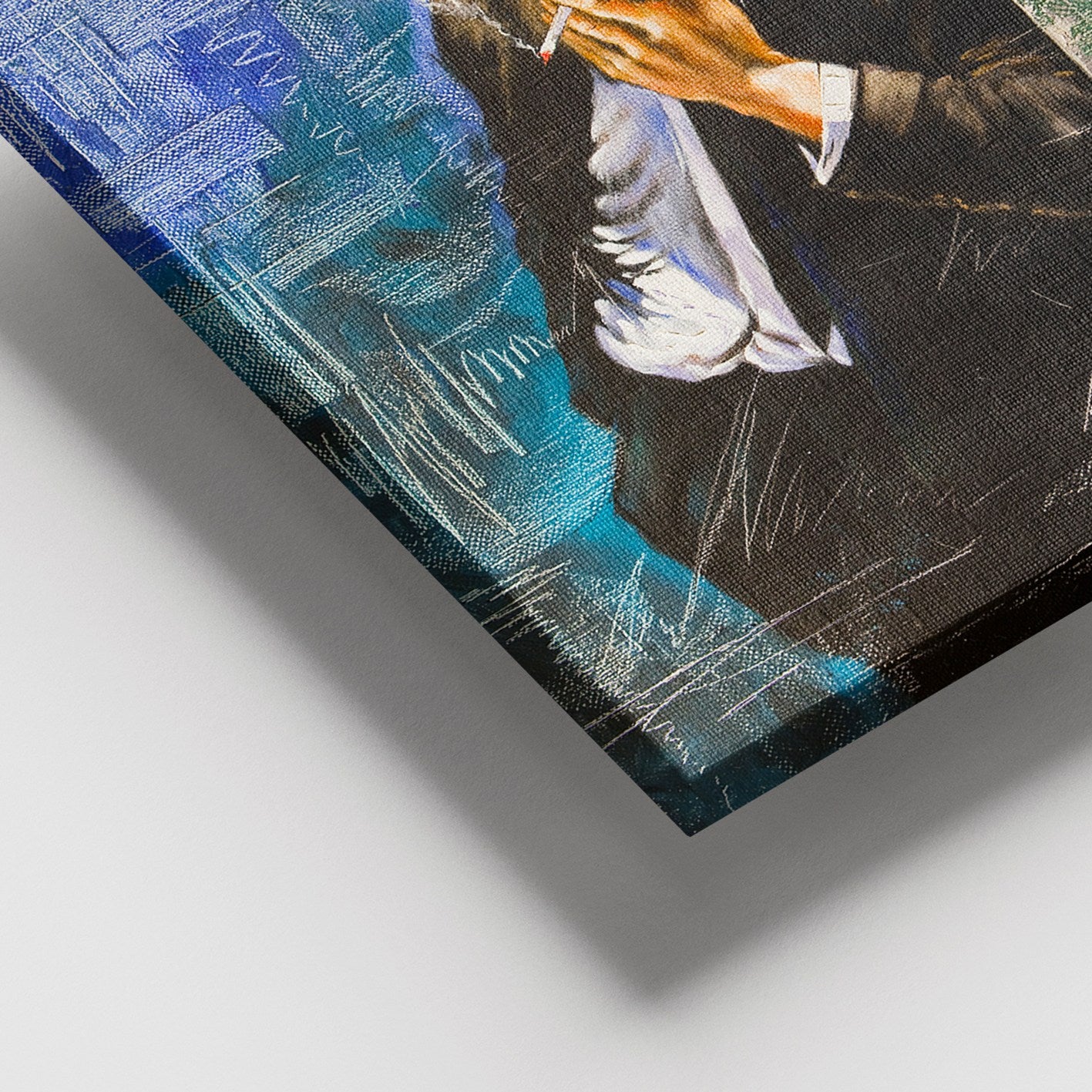 Quadro em Tela 100% Canvas Multicolor com Moldura de Madeira (3–4 cm), 100x140 cm