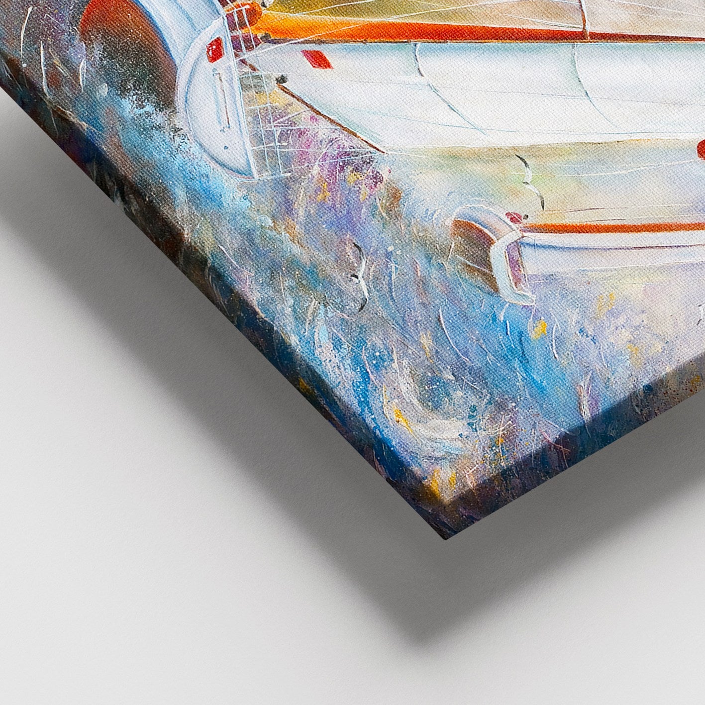 Tela Decorativa em Canvas 100% Multicolor com Moldura de Madeira 100x140 cm